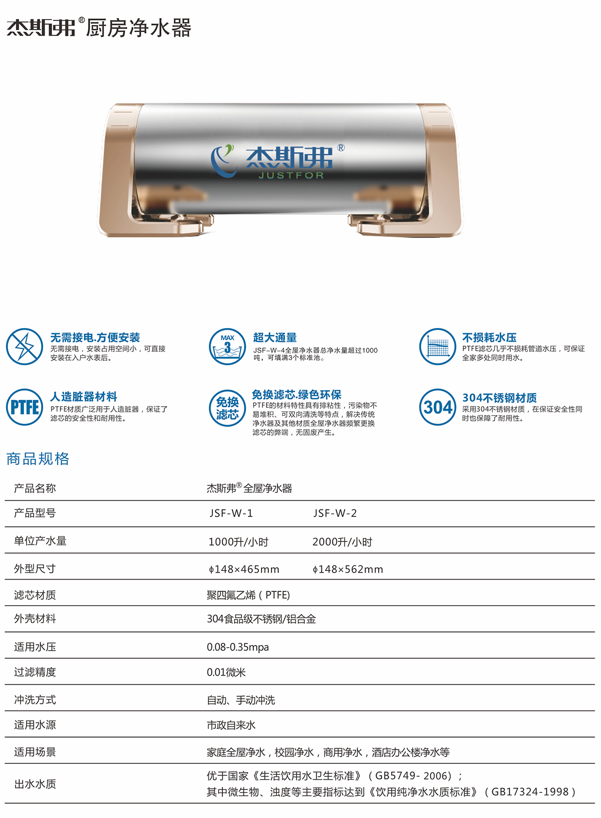 杰斯弗熱水凈水器（JSF-W-1、JSF-W-2）-1